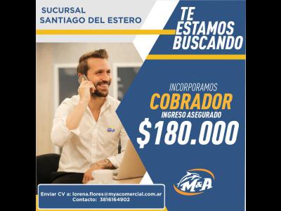 Empleos  Cobrador-Perfil comercial ( Santiago del Estero)